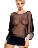 * OBSESSIVE Zwart mini jurkje punker dress