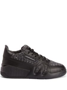 Giuseppe Zanotti baskets Talon à patch logo - Noir