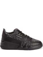 Giuseppe Zanotti baskets Talon à patch logo - Noir - thumbnail