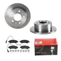 Remmenset, remschijf BREMBO, Remschijftype: Massief, Inbouwplaats: Achteras: , u.a. für Fiat, Peugeot, Citroën