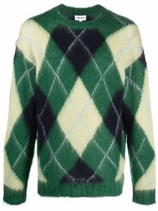 Kenzo pull à losanges - Vert