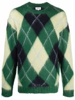 Kenzo pull à losanges - Vert
