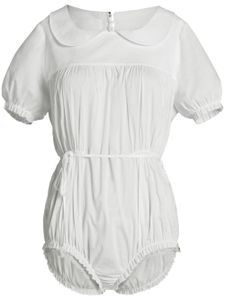 Maison Margiela body en coton à coutures signature - Blanc