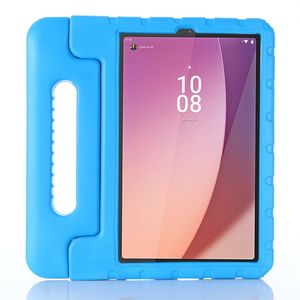 Lunso - Lenovo Tab M9 (9 inch) - EVA Schokbestendige Kinderhoes met handvat - Lichtblauw