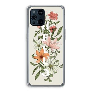 Hello bloemen: Oppo Find X3 Pro Transparant Hoesje
