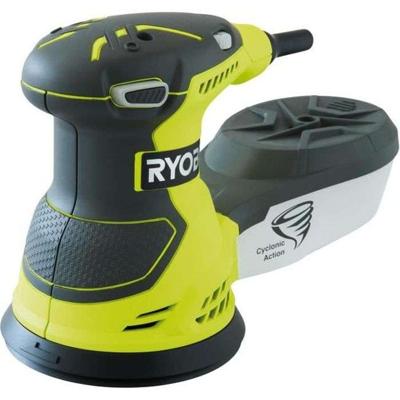 Ryobi ROS300 300W 125 mm excentrische schuurmachine met snoer, geleverd met 5 schuurvellen