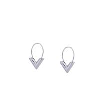 Go Dutch Label Creolen met V Zilver