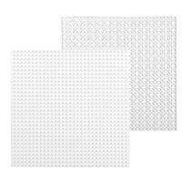 32 * 32 kleine deeltje DIY Building Block bodemplaat 25.5 * 25.5 cm bouwsteen muur accessoires speelgoed voor kinderen (wit)