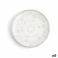 Dinerbord Ariane Tornado White Tweekleurig Keramisch Ø 18 cm (12 Stuks)