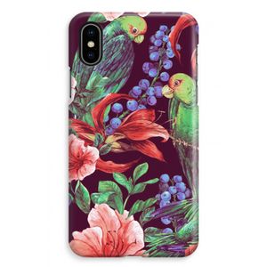 Papegaaien: iPhone XS Max Volledig Geprint Hoesje