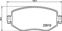 Remblokkenset, schijfrem BREMBO, u.a. für Renault