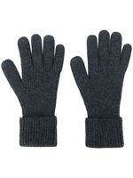 N.Peal gants nervurés en cachemire - Gris - thumbnail