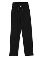 Dkny Kids pantalon de jogging à patch logo - Noir