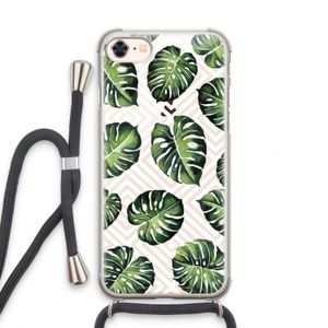 Geometrische jungle: iPhone 7 Transparant Hoesje met koord