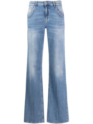 Blumarine jean évasé à taille mi-haute - Bleu