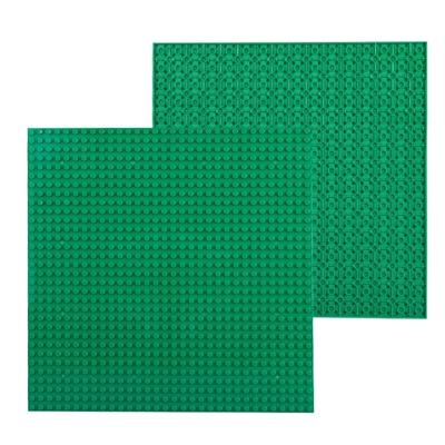 32 * 32 kleine deeltje DIY Building Block bodemplaat 25.5 * 25.5 cm bouwsteen muur accessoires speelgoed voor kinderen (groen)