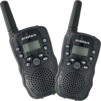 Prestara Walkie Talkies voor Kinderen en Volwassenen met USB-oplaadkabel en 2 Oplaadbare Accu's - Veiligheid en Plezier voor Elk Avontuur | Zwart