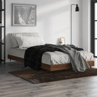 Bedframe zonder matras bewerkt hout bruin eikenkleur 90x200 cm