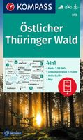 Wandelkaart 813 Östlicher Thüringer Wald | Kompass