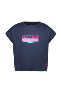 B.Nosy Meisjes t-shirt Active - Alise - Navy blauw