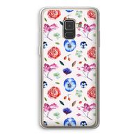 Bloemetjes: Samsung Galaxy A8 (2018) Transparant Hoesje