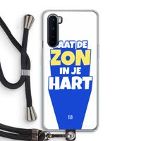 Laat de zon in je hart: OnePlus Nord Transparant Hoesje met koord