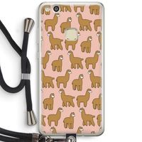 Alpacas: Huawei Ascend P10 Lite Transparant Hoesje met koord Alpacas: Huawei Ascend P10 Lite Transparant Hoesje met koord