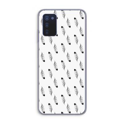 Pluimen: Samsung Galaxy A03s Transparant Hoesje