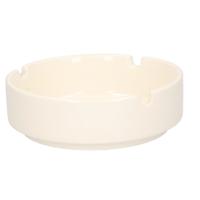 Asbak - wit - porselein - 10 cm