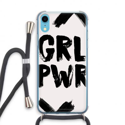 Girl Power #2: iPhone XR Transparant Hoesje met koord