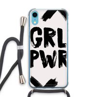 Girl Power #2: iPhone XR Transparant Hoesje met koord