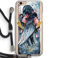 Golden Raven: iPhone 6 / 6S Transparant Hoesje met koord