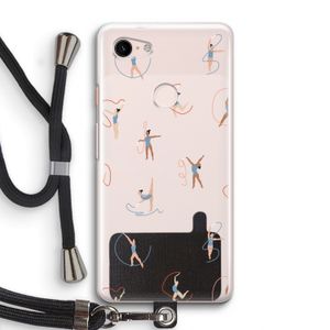 Dancing #3: Pixel 3 Transparant Hoesje met koord