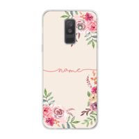 Rozen: Samsung Galaxy A6 Plus (2018) Transparant Hoesje