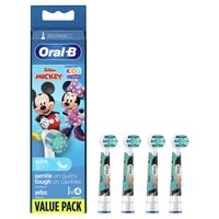 Oral-B Kids Mickey opzetborstels - 4 stuks - Voordeelverpakking - thumbnail