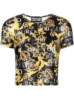 Versace Jeans Couture t-shirt crop à imprimé baroque - Noir - thumbnail