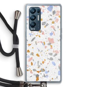 Terrazzo N°8: Oppo Find X3 Neo Transparant Hoesje met koord