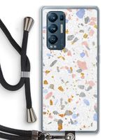 Terrazzo N°8: Oppo Find X3 Neo Transparant Hoesje met koord
