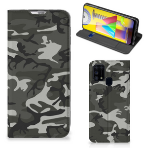 Samsung Galaxy M31 Hoesje met Magneet Army Light