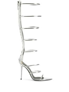 Giuseppe Zanotti sandales 105 mm à brides - Argent