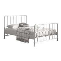 Leen Bakker - Vipack Bed Bronxx - 140x200 Cm - Metaal - Wit - 208x146.5x110 Cm