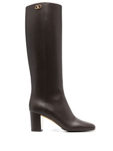 Valentino Garavani bottes Vlogo - Marron