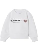 Burberry Kids sweat Thomas Bear à logo imprimé - Blanc Burberry Kids sweat Thomas Bear à logo imprimé - Blanc