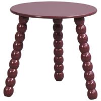 Leen Bakker - Bijzettafel Avila - 40xØ40 Cm - MDF - Rood