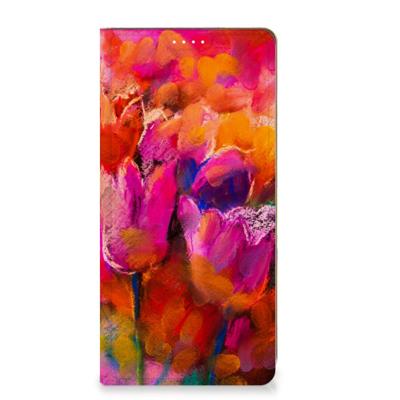 Bookcase Motorola Moto G73 Tulips Bookcase Motorola Moto G73 Tulips