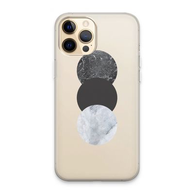 Marmeren cirkels: iPhone 13 Pro Max Transparant Hoesje