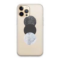 Marmeren cirkels: iPhone 13 Pro Max Transparant Hoesje