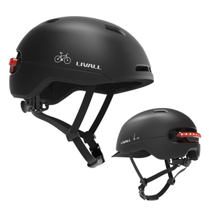 Livall c21 smart fiets helm medium 52-56 cm - geschikt voor speed pedelec & snorfiets - sos functie - remlicht