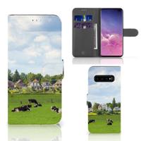 Samsung Galaxy S10 Plus | Telefoonhoesje | Met pasjeshouder | Koeien