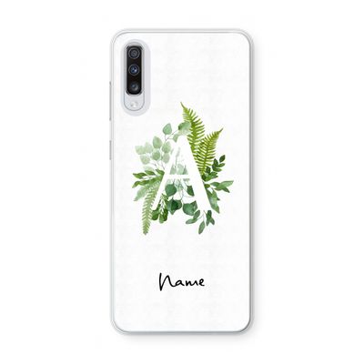 Green Brush: Samsung Galaxy A70 Transparant Hoesje